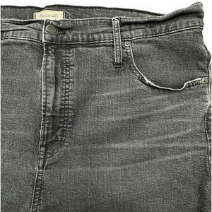 MADEWELL | Size 35 Perfect Vintage Crop Jeans Stretch Denim Pants Gray‎ Black